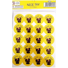 NICE TRY (60 STICKERS)   